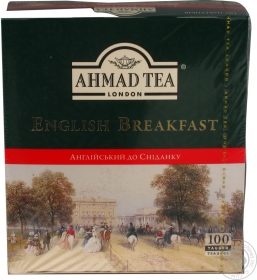 Чай Ахмад Английский к завтраку черный 2г х 100шт