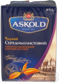 Чай Аскольд среднелистовой черный 100г