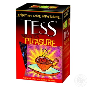 Чай чорний середньолистовий Pleasure з фруктами Tess 100г