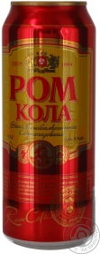 Напиток слабоалкогольный Оболонь Ром-кола 8% об. 500мл Украина