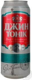 Напій слабоалкогольний Оболонь Джин-Тонік з/б 0,5л