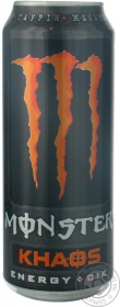 Напій енергетичний слабогазований Monster Energy Khaos з/б 0,5л