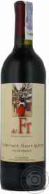 Вино червоне сухе Каберне-Совіньон de&#39;France Tresch 0,75л