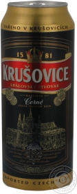Пиво Krusovice темное 3.8% 500мл Чехия