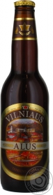 Пиво темне пастеризоване Vilniaus alus 5,6 % об 0,33л