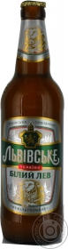 Пиво Львовское Белый Лев светлое 4.2% 500мл Украина