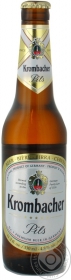 Пиво Krombacher Pils 4.8% светлое 330мл Германия