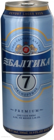 Пиво Балтика 7 светлое 5.4% 500мл Украина