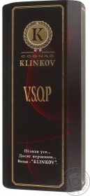 Коньяк Клінков V.S.O.P.в коробці 0,5л