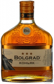 Коньяк Bolgrad 3* 40% 0,25л