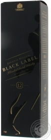 Віскі Johnnie Walker Black Label 40% 12років в коробцi 0,75л