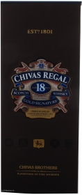 Віскі Chivas Regal 40% 18років в коробці 1л