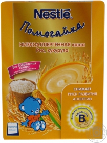 Каша кукурудзяно-рисова Nestle з біфідобактеріми 250г