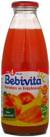 Сок Бебивита морковно-фруктовый для детей с 4 месяцев 500мл Германия