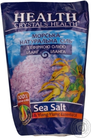 Сiль морська для ванн Сrystals Health з ефірною олією Іланг-іланг 0,5кг