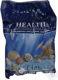 Сіль морська для ванн Сrystals Health натуральна 1кг