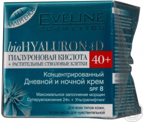 Крем для обличчя Eveline день/ніч Bio Hyaluron 4DSPF8 40+ 50мл