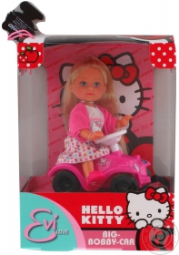 Лялька Єва з машинкою Hello Kitty 2в Simba 5730972