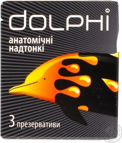 Презервативи Dolphi Анатомічні Ultra Thin 3шт
