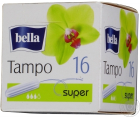 Тампони гігієнічні без аплікатора Tampo Bella Super 16шт