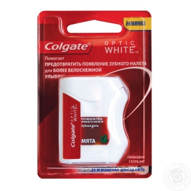 Зубна стрічка Colgate Оptic  White 25м