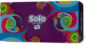 Серветки гігієнічні Solo коробка 150шт