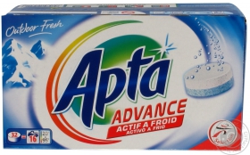 Засіб для прання в таблетках Apta Outdoor Fresh 16 циклів прання 32 таблеток