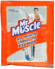 Средство Мистер Мускул для прочистки сливных труб всех видов 70г Украина