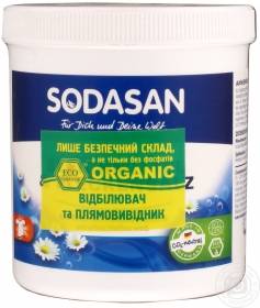 Засіб для відбілювання та видалення стійких забруднень Sodasan кисневий0,5кг