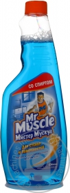 Средство Мистер Мускул для мытья стекол и поверхностей со спиртом запаска 500мл Украина