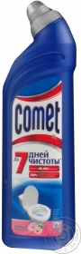 Гель Comet Весенняя свежесть 7 дней чистоты для чистки туалета 750мл