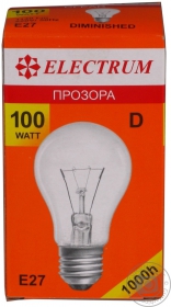 Лампа Electrum D55 100W Е27 D55 100W Е27 A-ID-0872