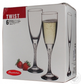Набір фужерів для шампанського Pasabahce Twist 44307 6шт