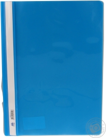 Швидкозшивач А4 BuroMax пластиковий блакитний