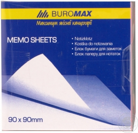 Блок паперу для нотаток BuroМax несклеїних Декор 500аркушів 90*90