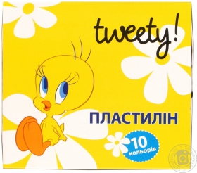 Пластилін картон Tweety 10кол 200г