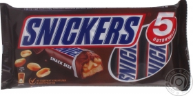 Батончик шоколадний Snickers 200г