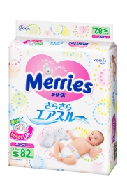 Підгузники дитячі Merries S КАО 4-8кг