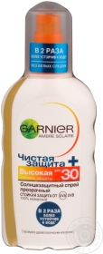 Спрей Чист.Захист SPF30 Garnier 200мл х6