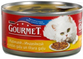 Корм д/котів кур./інд.Гурмет Purina 195г