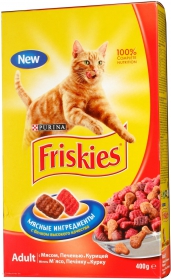 Корм м&#39;ясне асорті Friskies 400г