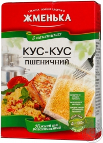 Крупа Жменька кус-кус пшеничный в пакетиках 400г Украина