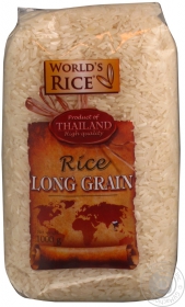 WORLD&#39;S RICE РИС LONG GRAIN 1КГ