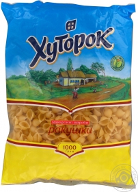 Макароны ракушки Хуторок 1000г Украина