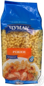 Макароны рожки Чумак 450г Украина