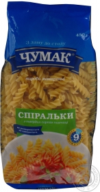 Макароны спирали Чумак 450г Украина