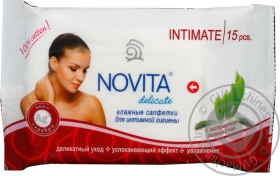 NOVITA ВОЛ.СЕРВ.INTIMATE 15ШТ