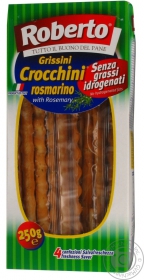 Хлібні палички солоні Roberto Крокіні з розмарином 250г