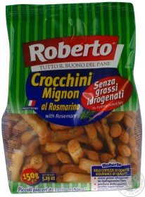 Хлібні палички солоні Roberto Крокіні з розмарином 150г