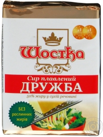 Сир плавлений Дружба Шостка 50% 90г